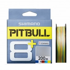 SHIMANO PITBULL 8 PLUS Braided Line 200M 5 Multi Colors